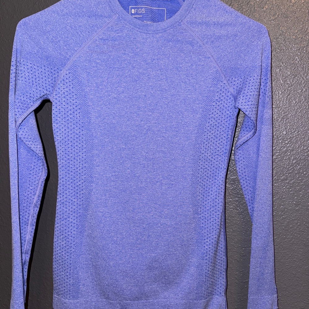Figs Men's Crewneck Sweater in Blue